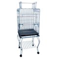 Yml YML 600HCHR 20 in. Open Top Parrot Cage With Stand - Chrome 600HCHR